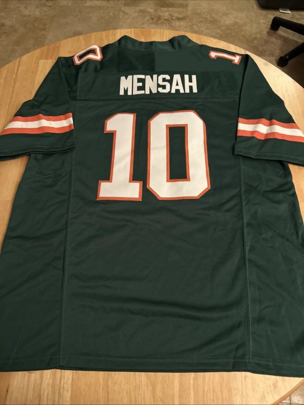 Darian Mensah Green Jersey Stitched Vapor